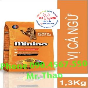 1.5 KG Thức Ăn Hạt Cho Mèo Minino (mèo mọi lứa tuổi) - Thức ăn cho Mèo vị Hải Sản Minino Tuna Flavored  KEOS SEAFOO