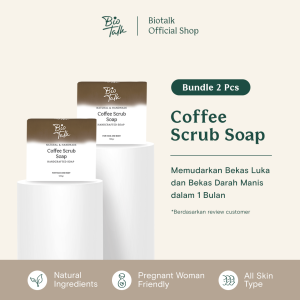 Biotalk Bundling [2 PCS] Coffee Scrub Soap