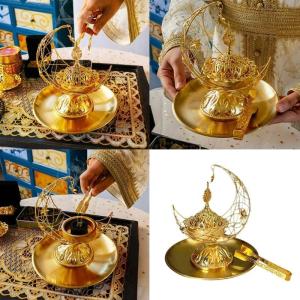 Bakhoor Incenses Burners Set for Relaxation and Meditations Eid Ramadans Censers Completing with Tongs and Ashes Tray