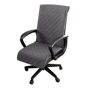 Comfortable Desk Chair Cover NonSlip Base Plaids Pattern Waterproofs Chair Support Protectors Pressure Relief Office