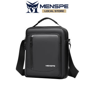 MENSPE Mens Shoulder Bag Cross Body Bag Pouch Bag Casual Men Chest Bag Men Fashion Shoulder Bag Waterproof PU Leather Casual Sport Street Bag for Travel Outdoor