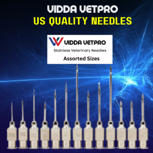 1 Dozen Vidda VetPro Stainless US Quality Needles Stainless Steel Needles 12 pcs  Syringe Needles Stainless Needles
