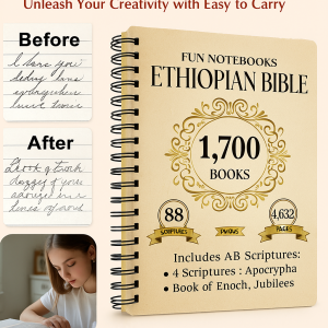 พระคัมภีร์เอธิโอเปียฉบับสมบูรณ์ในภาษาอังกฤษ รวมถึงหนังสือปัญญาและคู่มือการศึกษา แบบอักษรขนาดใหญ่ที่อ่านง่าย