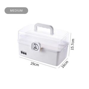 First Aid Box Home Medicine 3 Tier Box Tool Box Multipurpose Emergency Storage Box By Thehomeshoppe