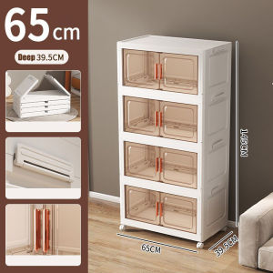 【⏰Wholesale Store】Multi-Functional Storage Cabinet Foldable Clothing/Kitchen Wardrobe Storage Box with Wheels(Shipping Free)