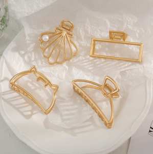 Kẹp Tóc Kim Loại Nhiều Hình Dễ Thương Phong Cách Hàn Quốc Size Lớn - BEYOU