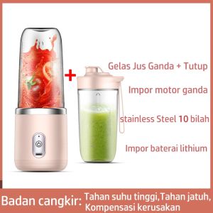 【COD】Blender Portable Mini Juicer 6 Mata Pisau 400ML/USB  Electric Blender / Ice Mixer Penghancur