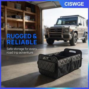 CISWGE Xe thân cây tổ chức cho SUV rộng rãi có thể gập lại túi lưu trữ với 6 túi cho gia đình đi chơi và làm việc đi lại