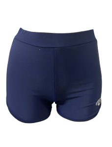 High-Waisted Boyleg Swim Shorts for Women - Plus Size Black Swimsuit Bottoms