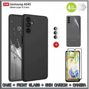 Paket 4IN1 Soft Case SAMSUNG GALAXY A04S SAMSUNG A13 5G Casing Premium Slim Exellent Cover Free Tempered Glass Full Plus Camera & Garskin Pengriman Cepat Promo Di AlvaCaseAcc