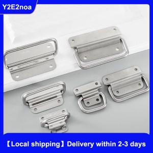 【Local shipping】 Cabinet Flight Case Solid Furniture Hardware Folding Handle For Tool Box Stainless Steel Drawer Wardrobe Easy Install