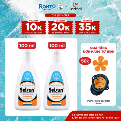 [VB] Bộ 2 dầu gội Selsun chống gàu, sạch gàu & hết ngứa da đầu Selsun Anti-Dandruff Shampoo 100ml