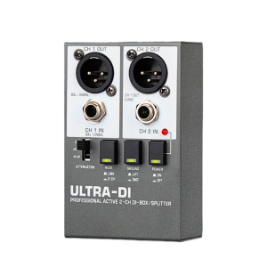 กล่อง DI พาสซีฟคุณภาพสูงสำหรับใช้ในการก่อสร้างทำจากโลหะการแปลงสัญญาณเกรดสตูดิโอสำหรับเครื่องมือ