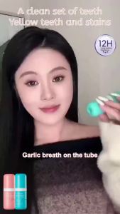 COD✨Fresh Breath/Smile With Confidence✨Probiotic No-Brush Toothpaste Teeth Cleaning Tablets Portable Solid Toothpaste Tablets Anti-Plaque/Stain Removal Toothpaste Long-Lasting Fragrance - A Perfect Dating Essential