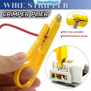 ItemMart Wire Stripper Knife Crimper Plier Small Crimping Cable Stripping Multifunctional Tool