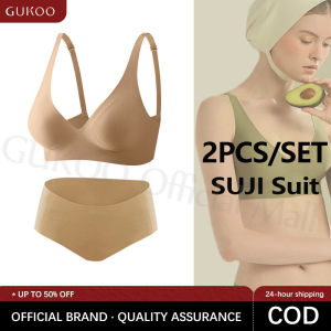 GUKOO 2pcs/set Seamless Bra For Women Sports Jelly Bra for Women and Seamless Panty Set on sale