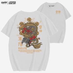 Kaos Distro Jepang Original Tshirt Pria Branded Japanese Art Guntai Cloth GT 34