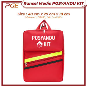 Ransel Medis Posyandu Kit Bag Tas Perlengkapan Medis Home Care Emergency Kit Tas P3K SAR