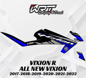 Striping Stiker Decal Vixion R All New Simpel Keren