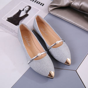 Womens Fashionable Slip - On Doll Shoes - Perfect for Wedding Formal Occasions and Office Wear. Flat Pointed Design Ladies Shoes (Size Up Recommended)#162
