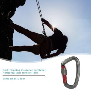 Welcomehome Aluminum Carabiner Outdoor Camping Climbing Hammock Safety Lock Buckle Tool