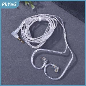 PkYeG 3.5Mm 2Pin Trong Tai Tai Tai Nghe Có Dây KZ Bạc Mạ KZ Tai Nghe Cáp Nâng Cấp Cáp Với Microphone KZ Tai Nghe Dây