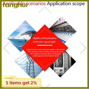 fanghui เครื่องวัดแรงดันไฟฟ้า AD16-22DSV ขนาดเล็ก22มม. ไฟแสดงสถานะโวลต์มิเตอร์จอแสดงผลดิจิตอลแบบ LED โคมไฟนำร่อง