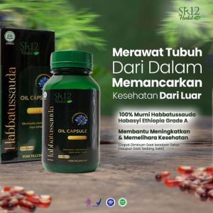 Habbatussauda SR12 Grade A ( Jintan Hitam Kualitas Premium ) - Isi 120 kapsul - Membantu menjaga & meningkatkan Kesehatan Tubuh