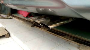 KNALPOT MOBIL HKS BAMBU RUNCING CABANG PANJANG BASS GAHAR CHROME KNALPOT MOBIL RACING HKS MURAH