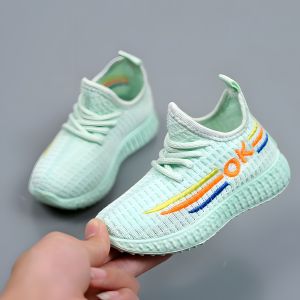 Kids Sneakers Jelly Soft Sole Coconut Shoes Comfortable Casual Flying Mesh Shoes Cute Kids Shoes