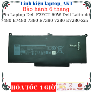 Pin dùng cho Laptop Dell F3YGT 60W Dell Latitude 7480 E7480 7380 E7380 7280 E7280-Zin