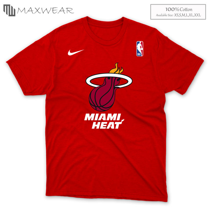 NBA Logo Miami Heat High Quality Shirt (NBA15) | Lazada PH