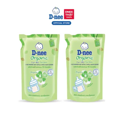 Combo 2 Túi Nước xúc bình sữa Dnee Nước rửa bình sữa Dnee dạng túi (bịch) 550ml hàng THÁI