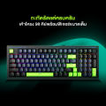 [คีย์บอร์ดภาษาไทย]Machenike K1 Gaming Keyboard Thai Keyboard คีย์บอร์ดเกมมิ่งแบบมีสาย 98 ปุ่ม แบบ RGB Backlit คีย์บอร์ดเงียบพร้อมปุ่มหมุนและแผงตัวเลข. 