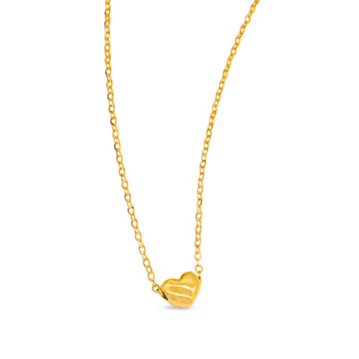 Top Cash Jewellery 18k Gold Dainty Heart String Necklace Lazada