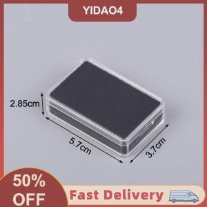 【YIDAO4】 1 pcs kim cương trần hộp lưu trữ nhựa kim cương hiển thị trường hợp màu đá quý với đôi bên trong đệm Trần Đá Hộp