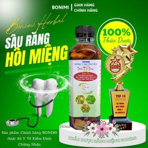 Nước Súc Miệng Hết Hôi Miệng Nhiệt Miệng Sâu Răng Viêm Lợi Chảy Máu Chân Răng Gia Truyền 100% Thảo Dược.