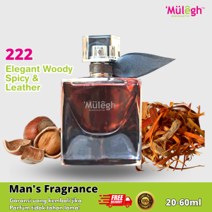 Mulegh Parfum - 222 20-60ml | Parfum Pria Wangi 12Jam 24Jam & 36Jam
