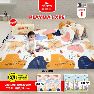 KARPET ATAU MATRAS BAHAN XPE KARAKTER BAYI MULTI FUNGSI UKURAN 180X200CM TEBAL 10MM ( GRATIS TAS )