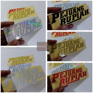 Stiker Motor Sticker Pejuang Rupiah Cutting Anti Air 3d Timbul Keren Variasi Mobil Motor
