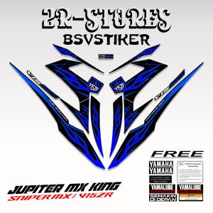 striping for yamaha mx king 150 api tribal  fire stiker mx king logo