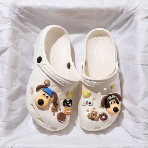 [Free Shipping] MenS Summer Outdoor Thick-Soled Non-Slip Clogs New Style Beach Sandals Closed-Toe Half Slippers For Women