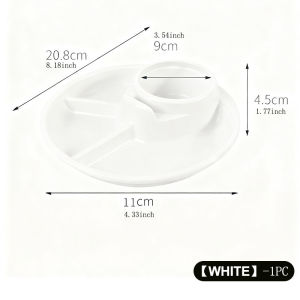 Portable Barbecue Picnic Tray Portion Control Plate For Healthy Eating For Adults Kids Dinner Plate