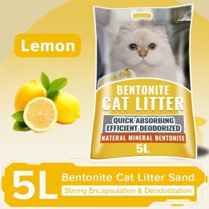6L/5L Bentonite Cat Litter Food Grade High Absorption Odor Control Clumping Mixed Cat Litter