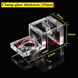 PLNBFG 1PC Transparent Aquarium Glass Cover Holder Wall Thickness Acrylic Acrylic Fish Tank Cover Durable 4.5/5/5.5/6/8/10/12/15mm Aquarium Lid Cover Support Holder Fish Tank