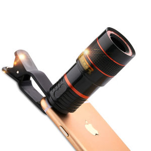 1PCS Phone Camera Lens Universal Clip 8X 12X Zoom Telephoto Lens Universal External Mobile Phone Camera Lens for Viewing Travel Watching Games Concerts Tours