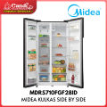 MIDEA Kulkas Side by Side 532 Liter  MDRS710FGF28ID. 