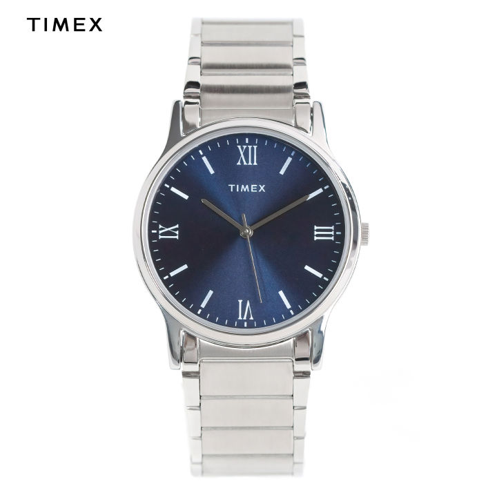Timex  Analog Silver Stainless Steel Analog Quartz Watch For Men TW00NTD11E CLASSICS