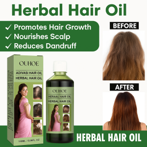 OUHOE Herbal Hair Oil Prevent Hair Loss  Nourishing Hair Repair Damaged Frizzy Plant Extract Hair Care Oil