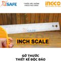 Thước đo góc vuông INGCO HAS123002 | thước ê ke chiều dài 300mm (12") chiều rộng lưỡi dao 40mm độ dày lưỡi dao 1,5mm để đo góc vuông vát cạnh đo bên trong và bên ngoài. 